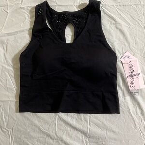 Nine West Black Racerback Top